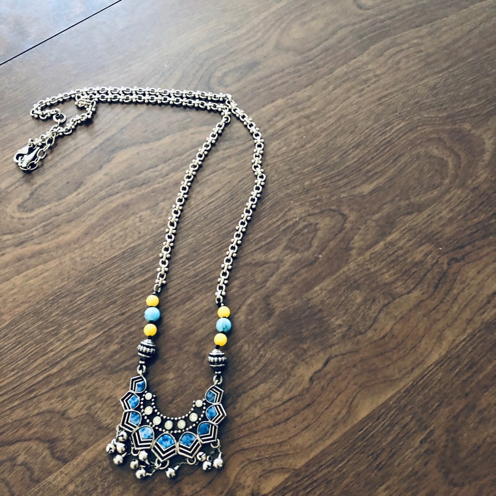 Golden Lotus Long Necklace